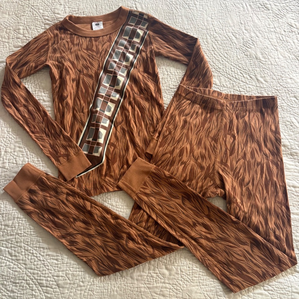 Hanna Andersson Star Wars Chewbacca Organic Cotton Pajama Set Kids 10 140cm NWOT